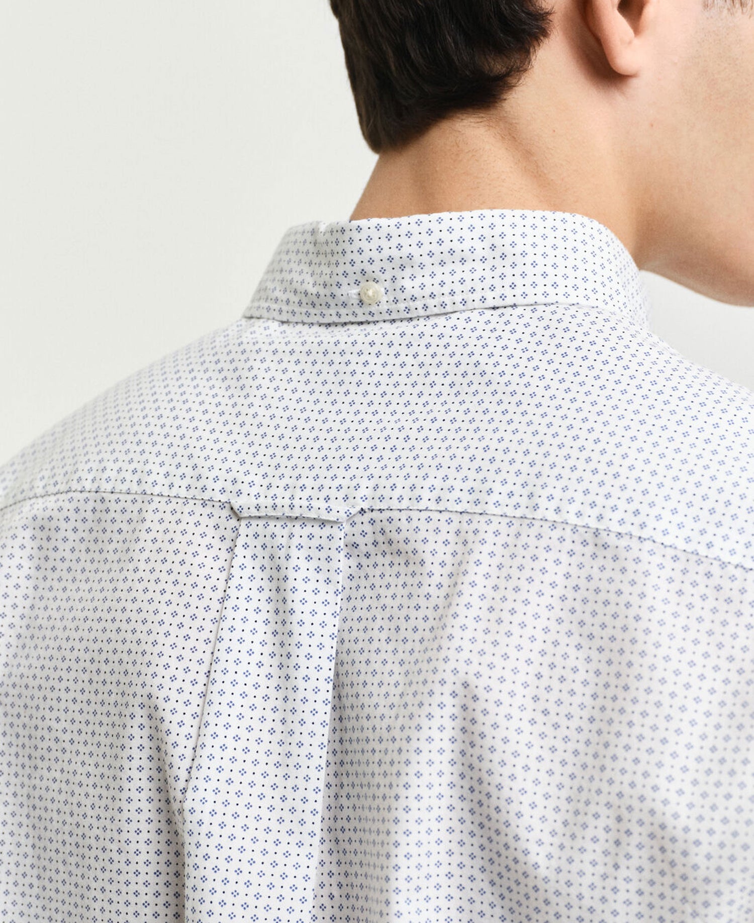 Regular Fit Micro Print Shirt - Eggshell