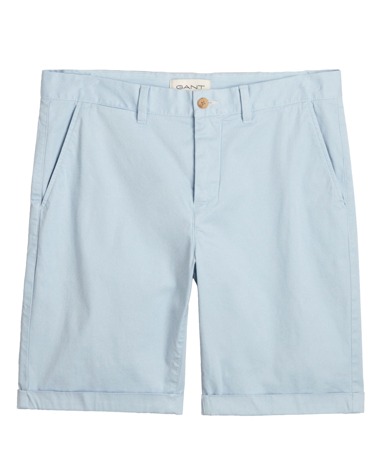 Regular Fit Sunfaded Chino Shorts - Fresh Blue