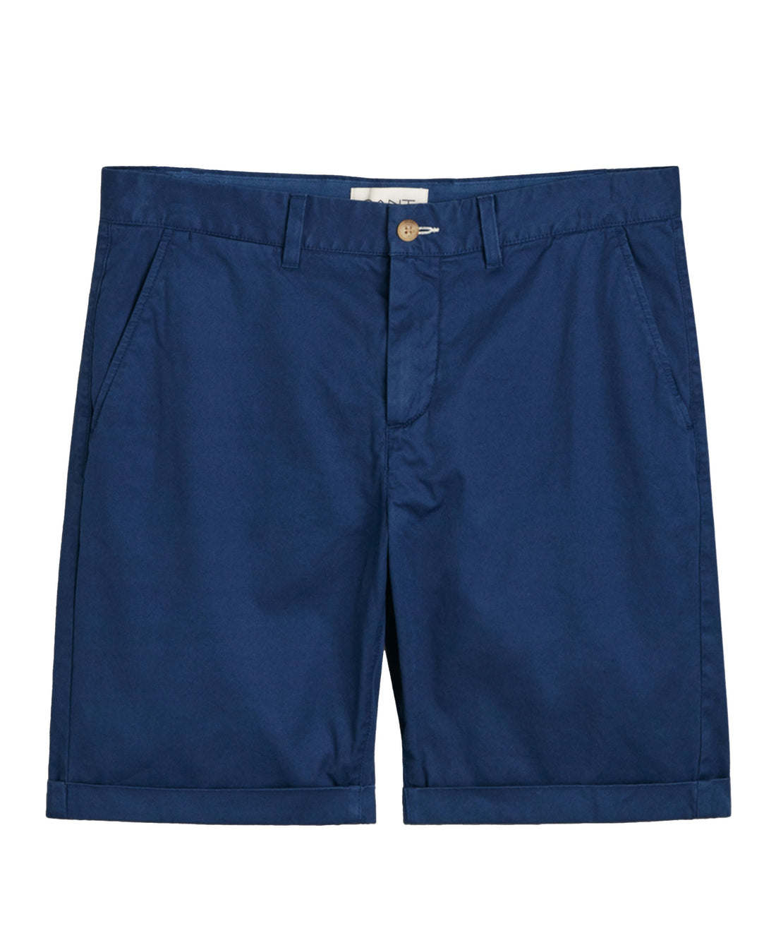 Regular Fit Sunfaded Chino Shorts - Persian Blue