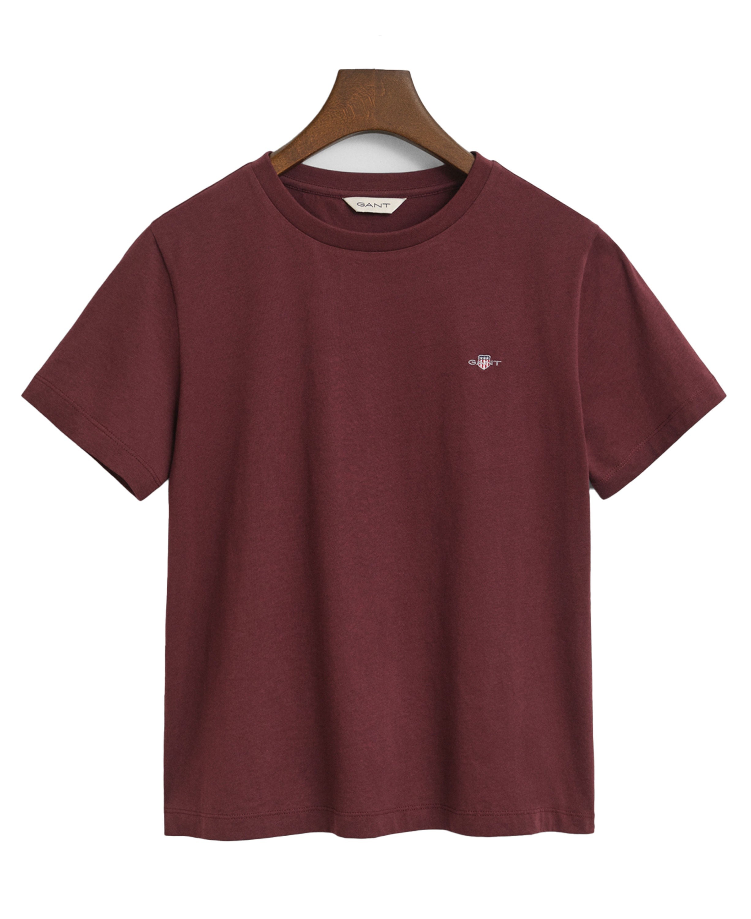 Regular Fit Shield Short Sleeve T-Shirt - Plum Wine