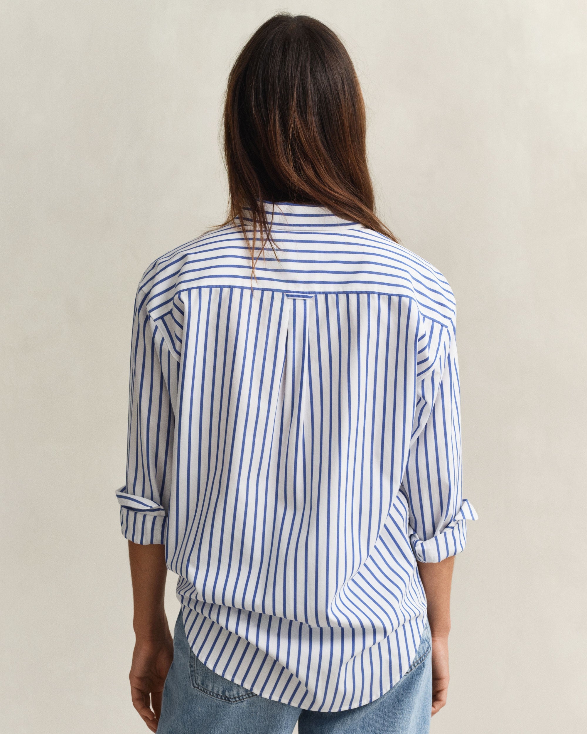 Rel Classic Poplin Striped Shirt - Royal Blue