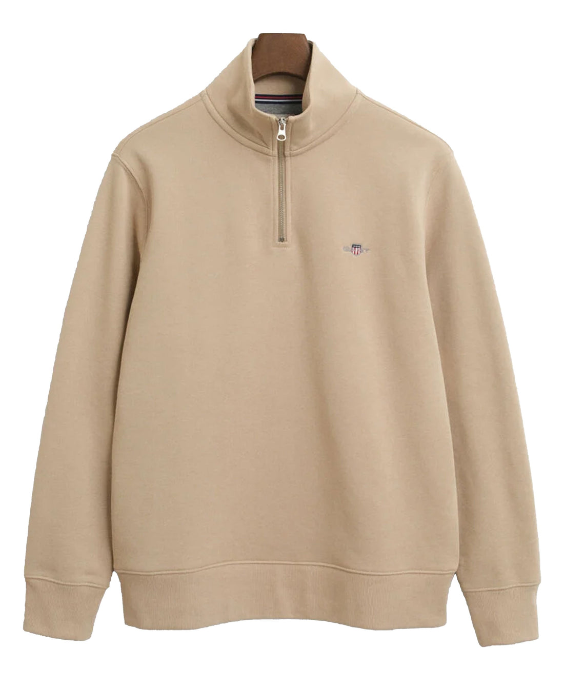 Regular Fit Shield Half Zip Sweatshirt - Dry Sand