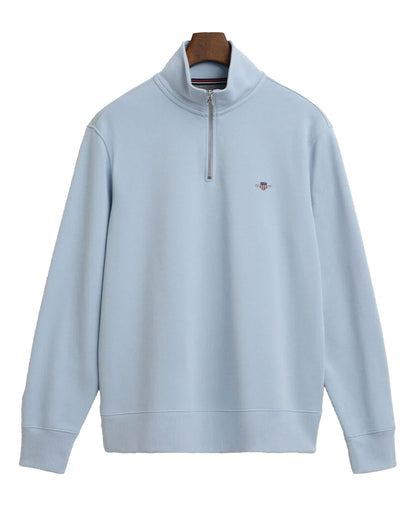 Regular Fit Shield Half Zip Sweatshirt - Fresh Blue