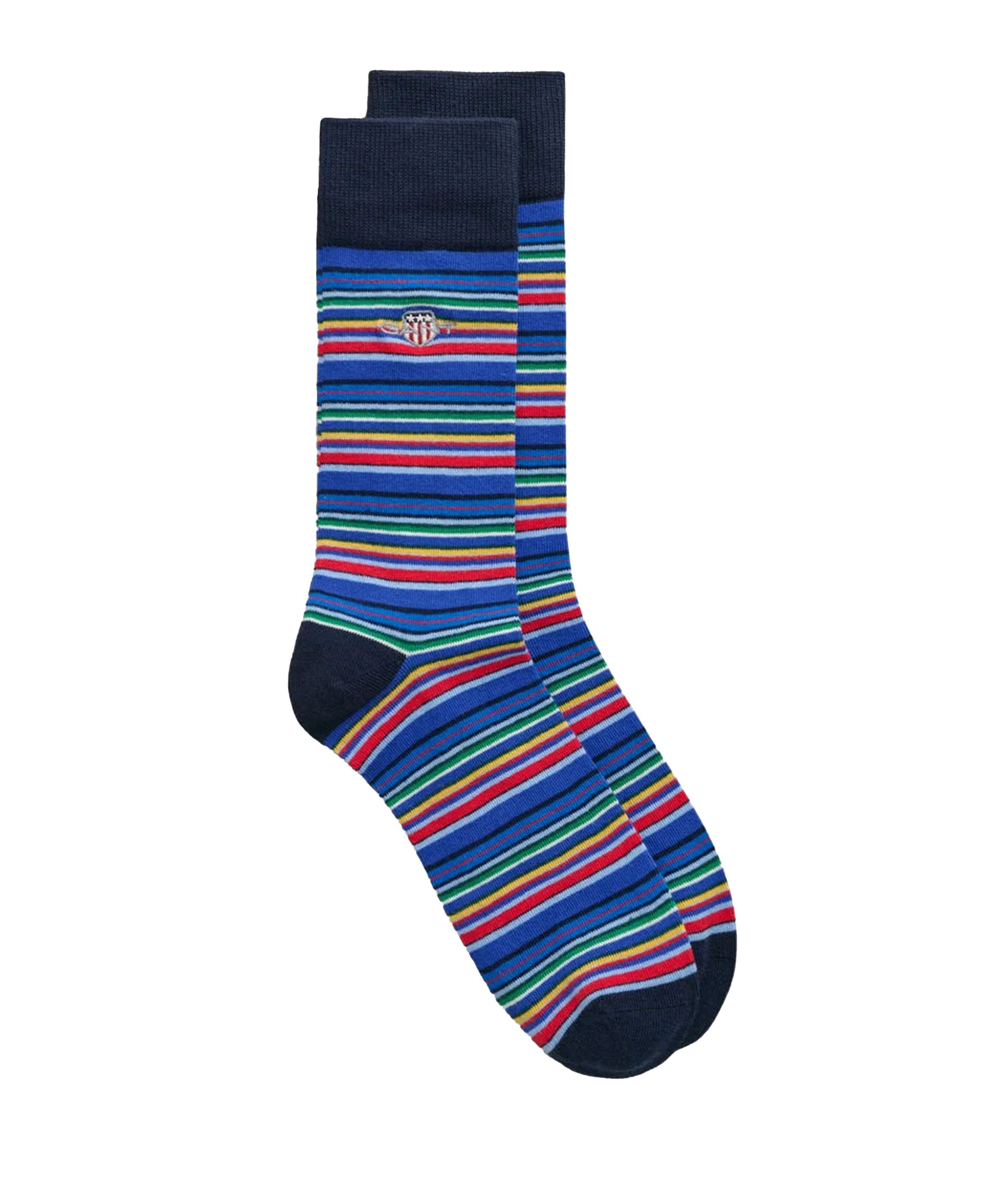 Shield Multistripe Socks - Evening Blue