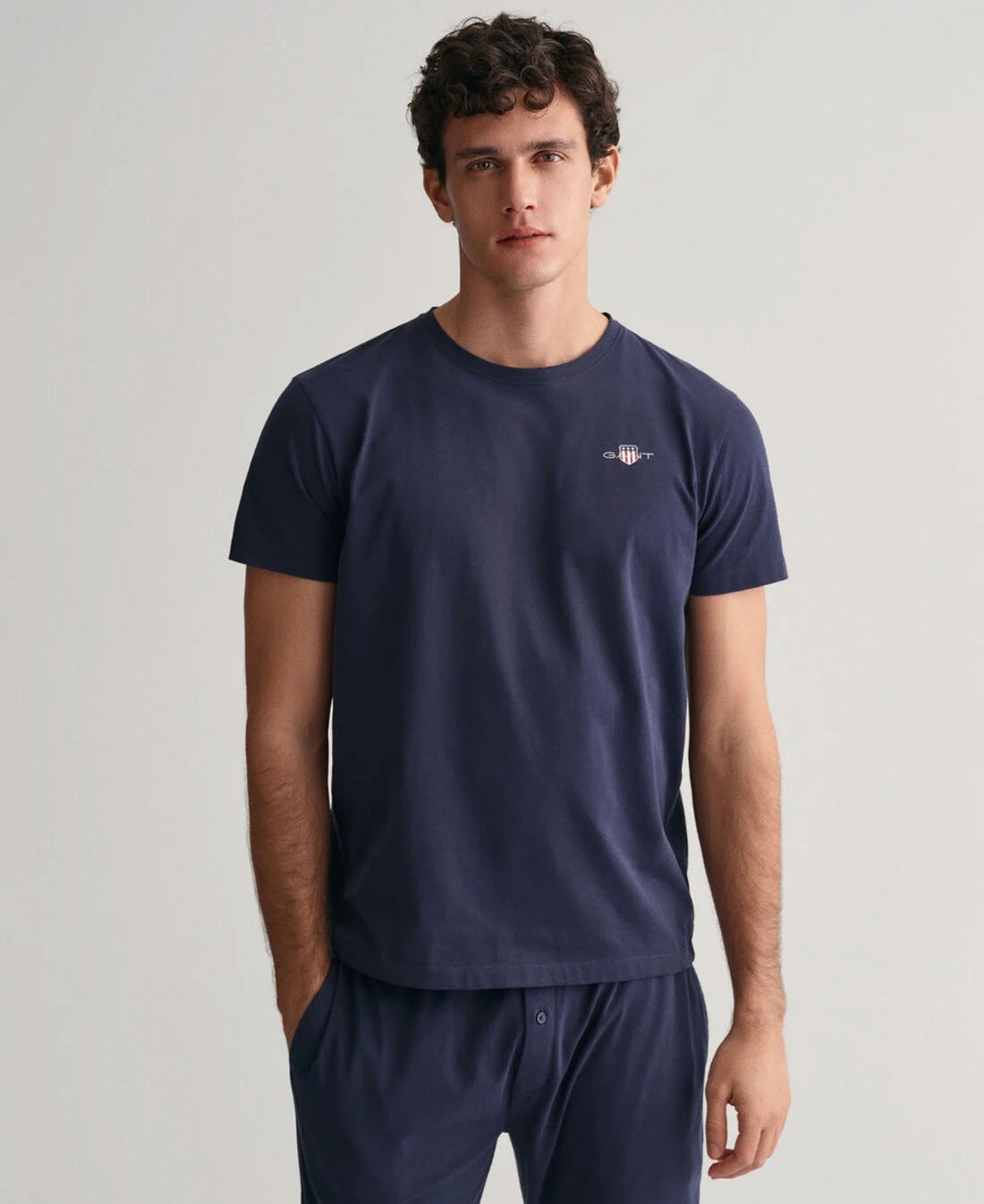 Shield Pyjama T-Shirt - Evening Blue