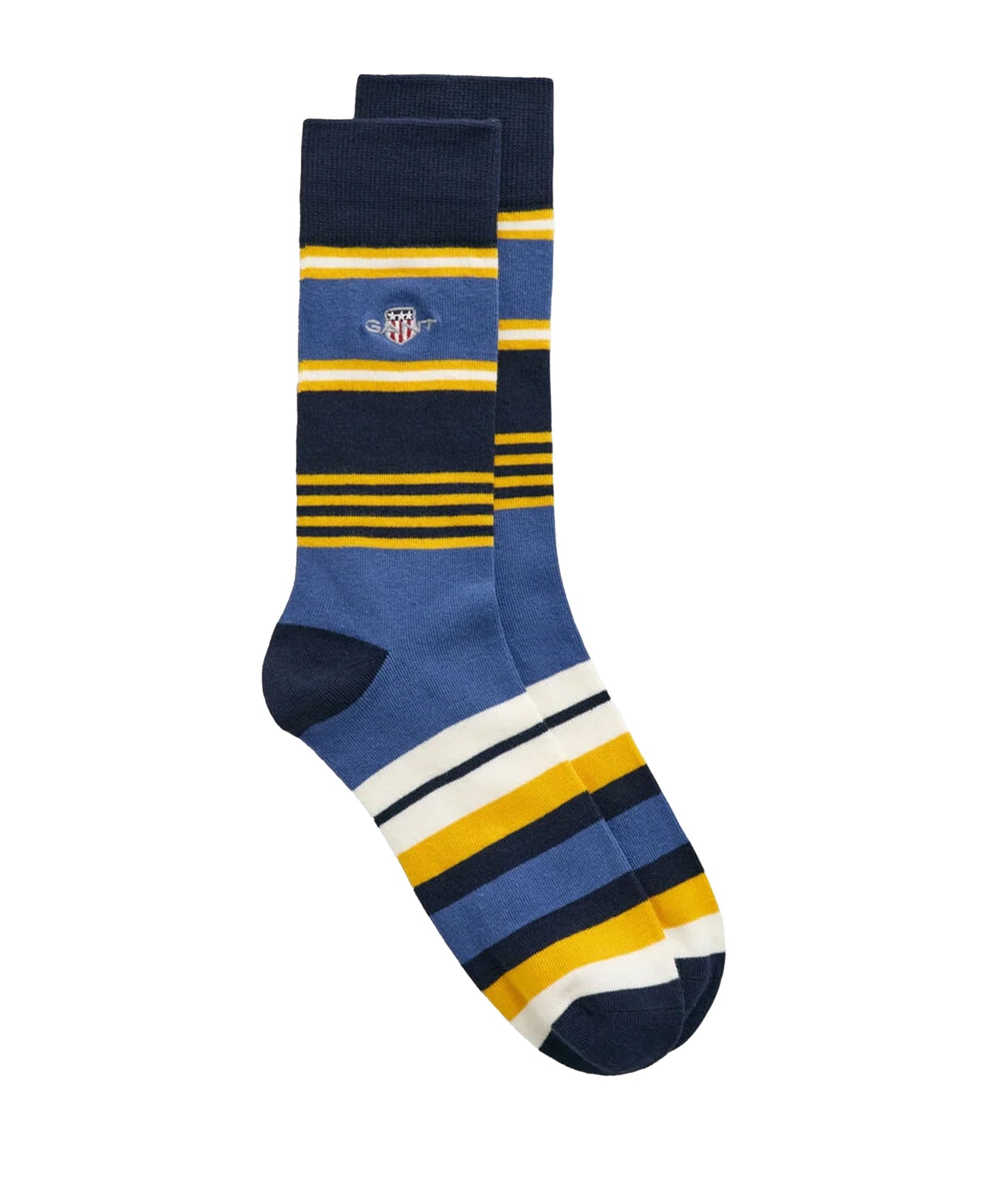 Shield Rugger Stripe Socks - Evening Blue