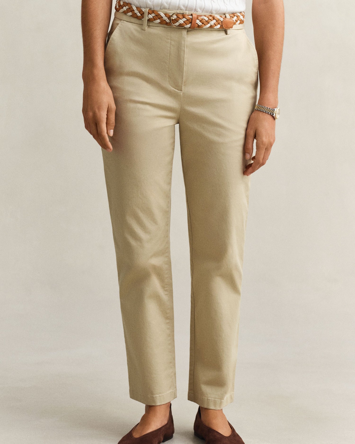 Slim Chinos - Oat Beige