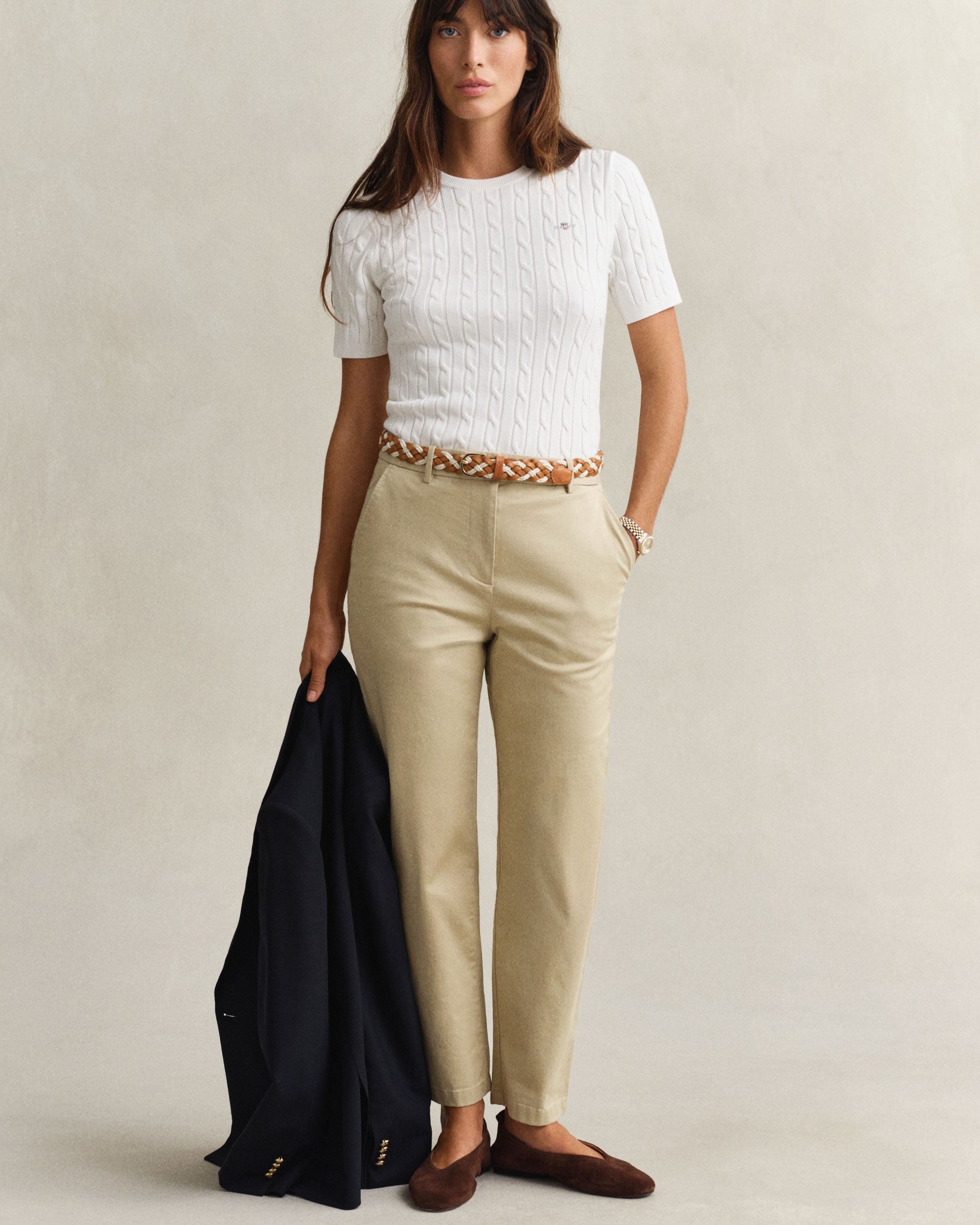 Slim Chinos - Oat Beige