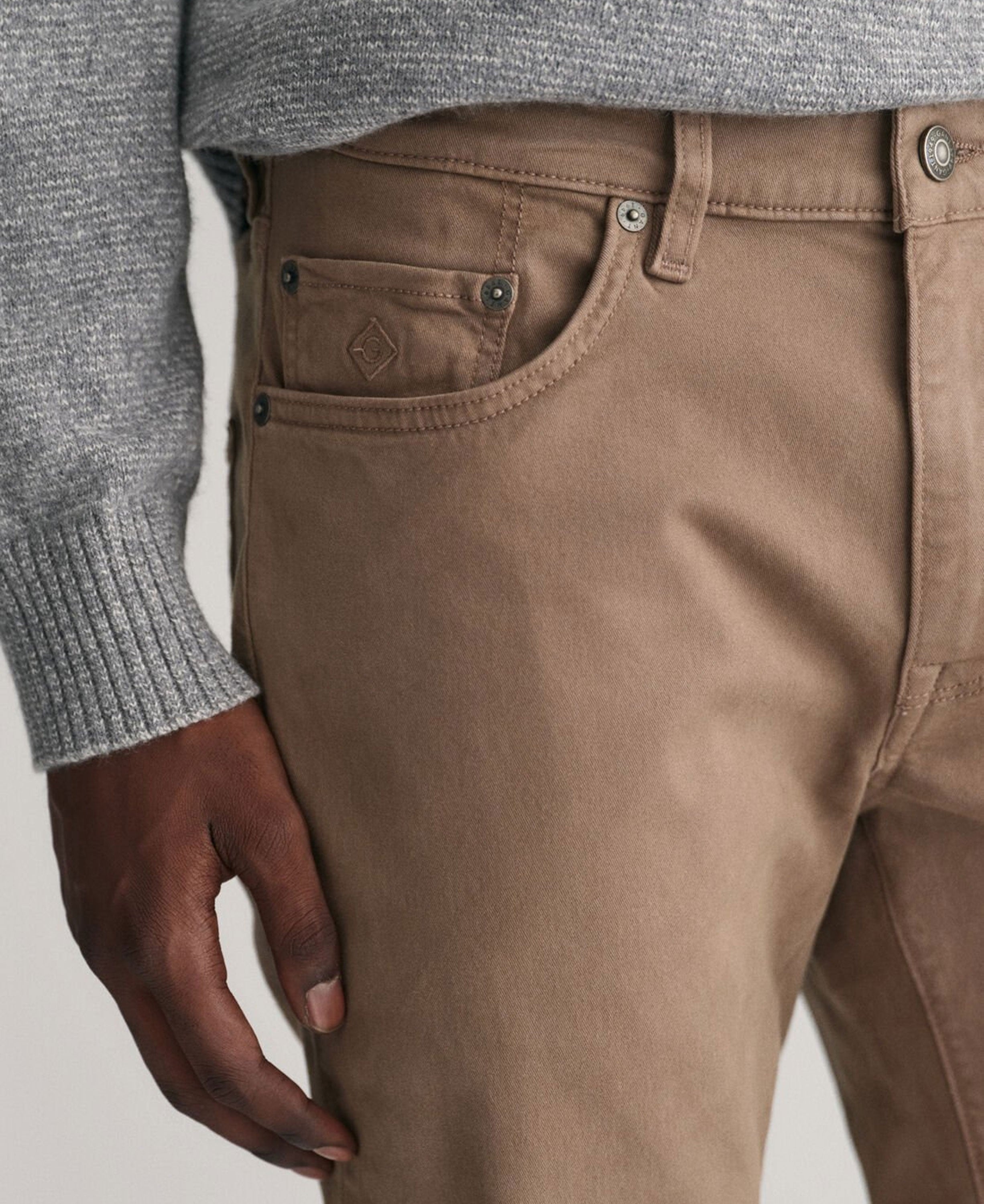 Slim Desert Jeans - Desert Brown