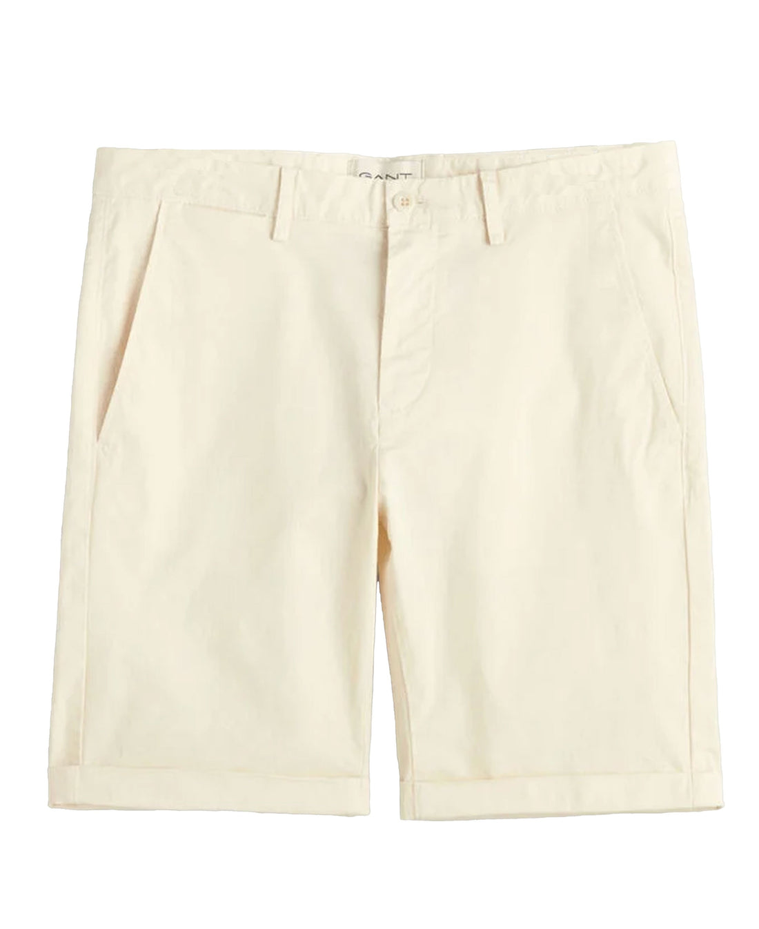 Slim Fit Sunfaded Shorts - Cream