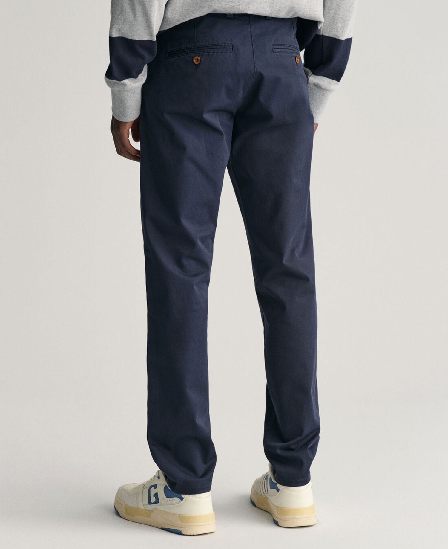 Slim Twill Chinos - Marine