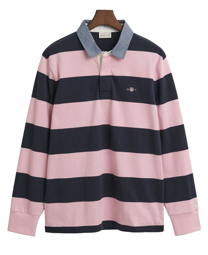 Striped Chambray Heavy Rugger - California Pink