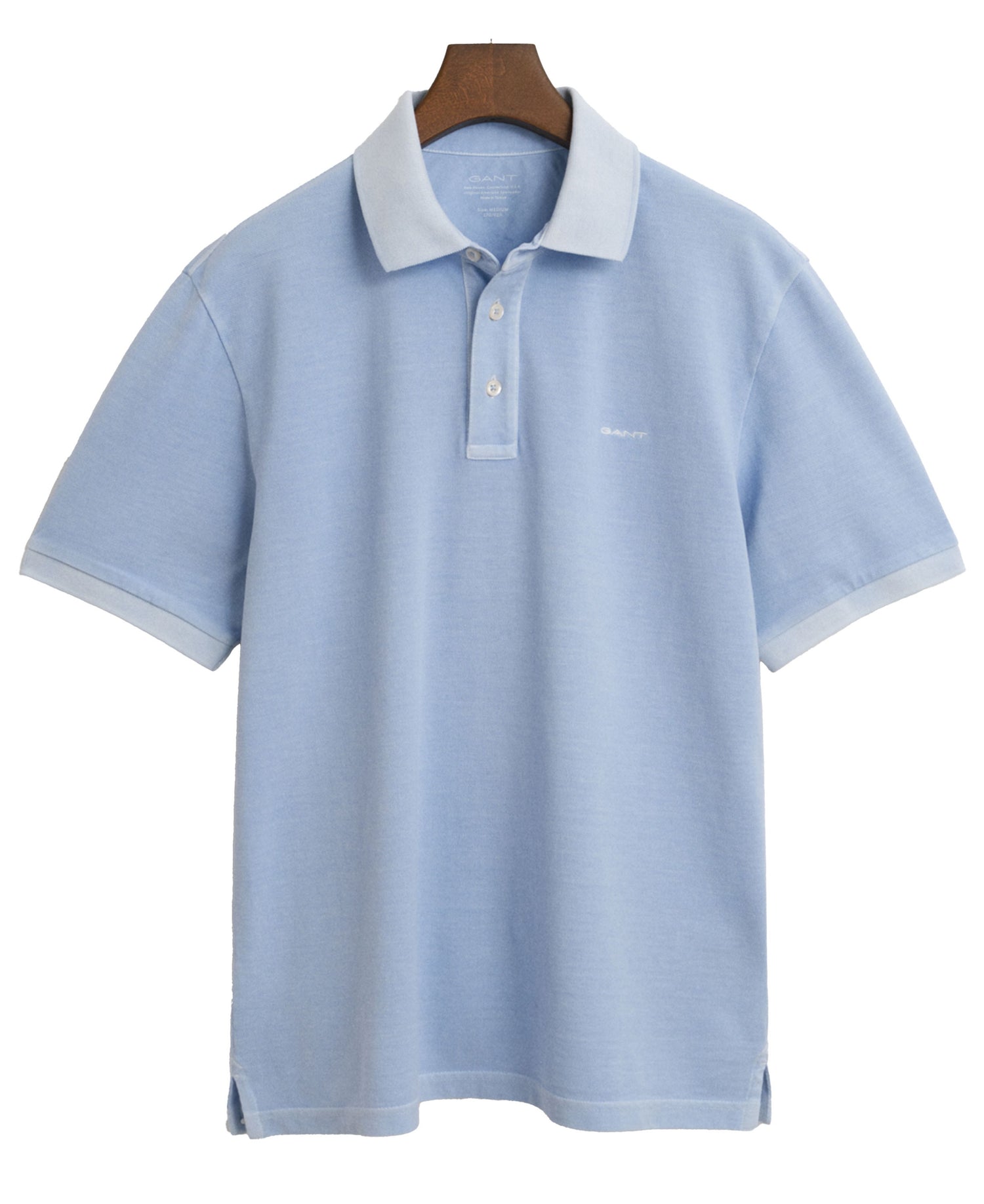 Sunfaded Piqué Polo Shirt - Fresh Blue