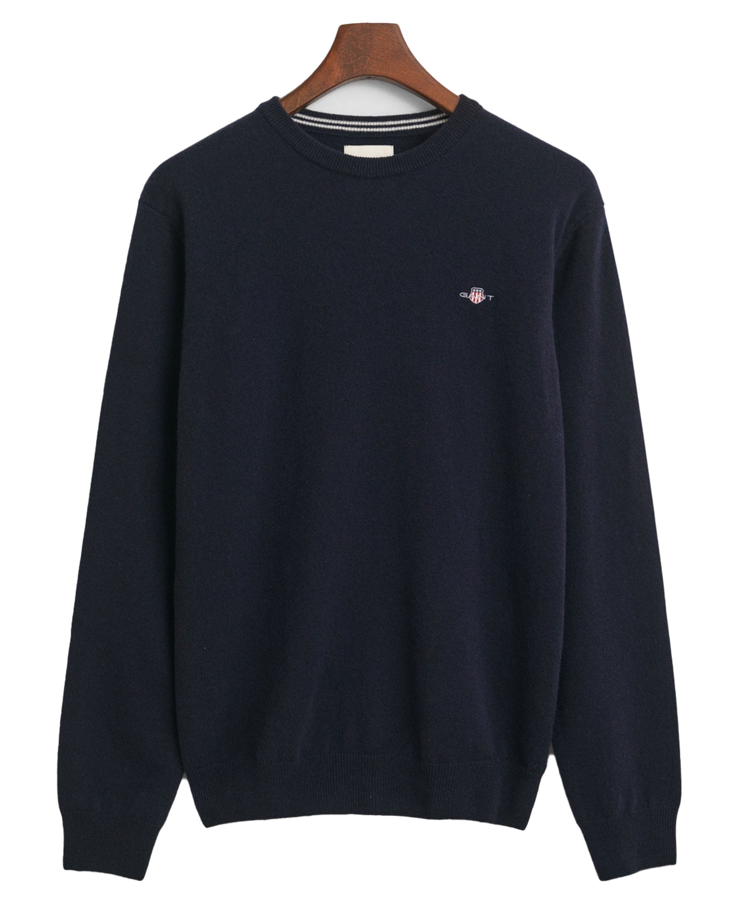 Superfine Lambswool Crew Neck Sweater - Marine