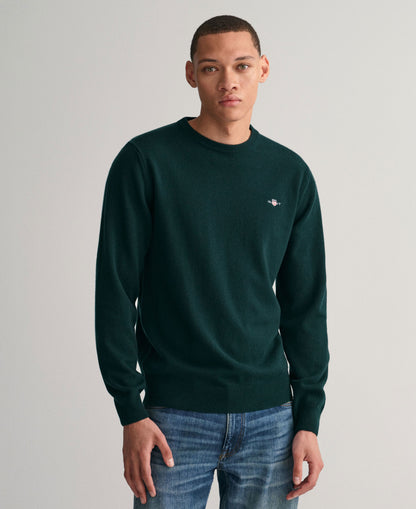 Superfine Lambswool Sweater - Tartan Green