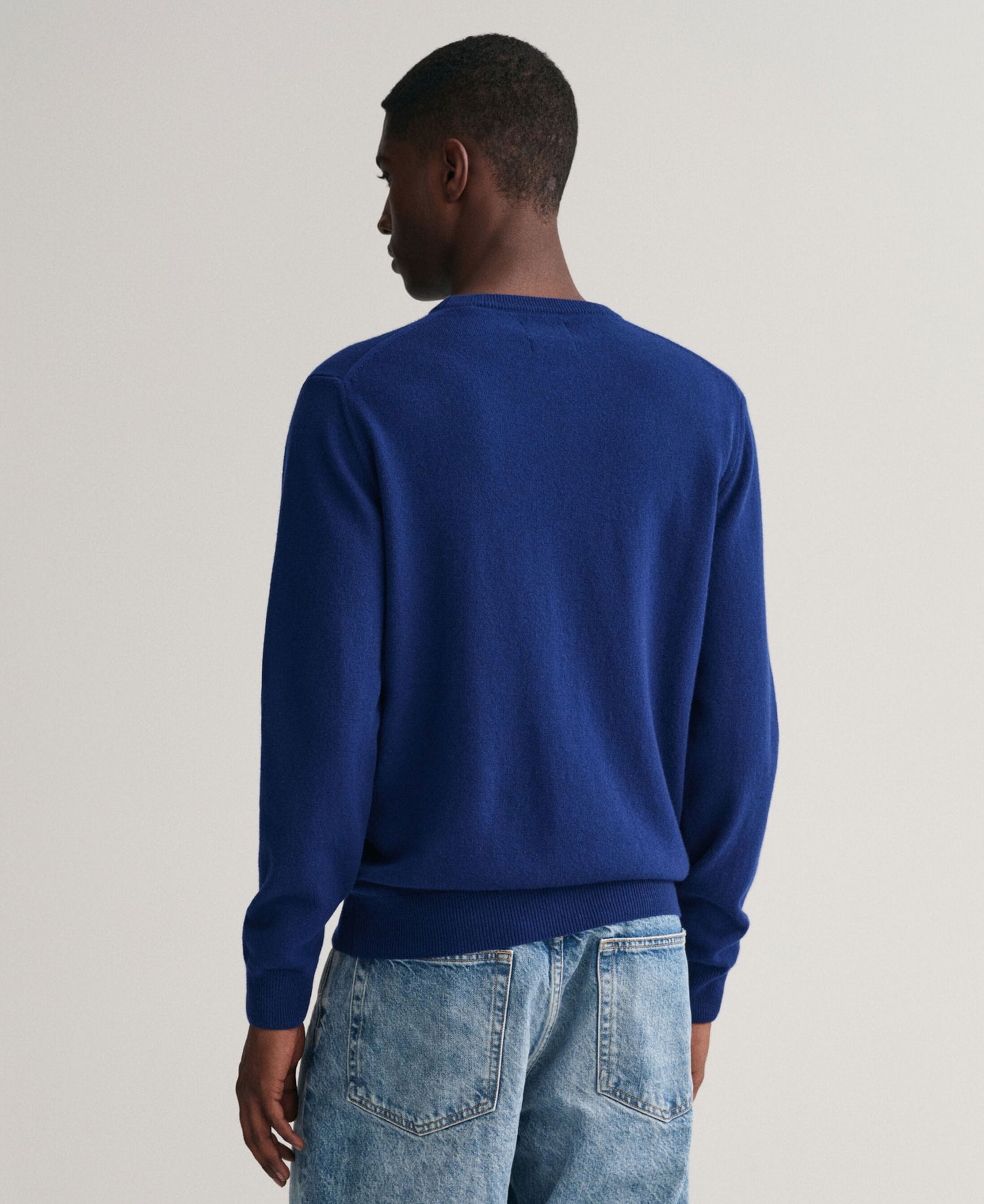 Superfine Lambswool Sweater - College Blue