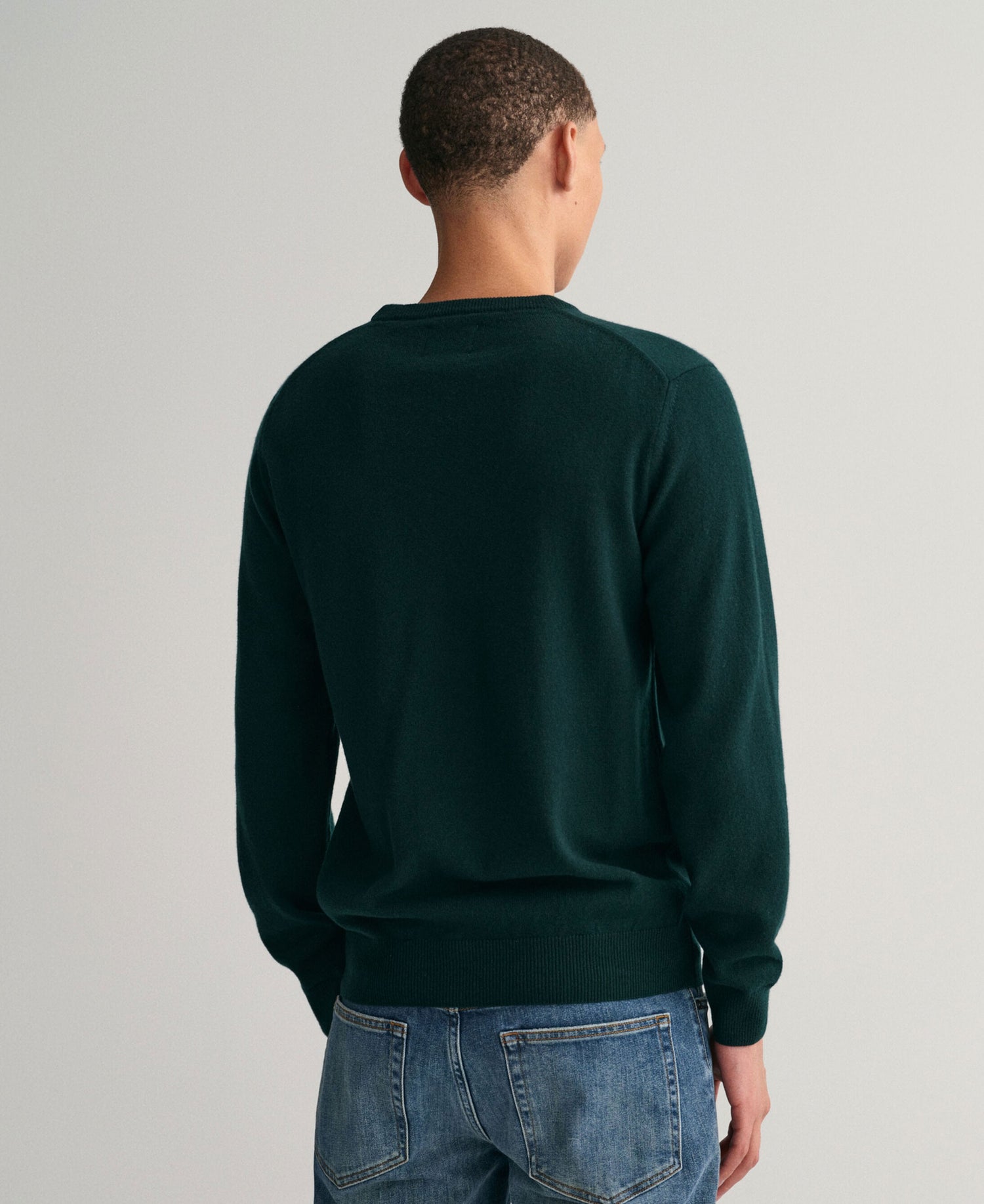 Superfine Lambswool Sweater - Tartan Green