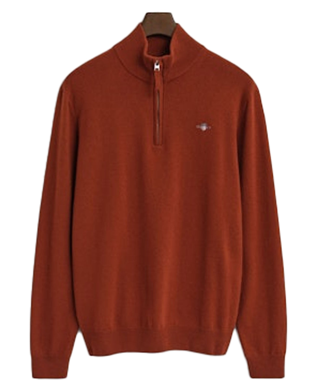 Superfine Lambswool Half Zip - Modern Rust