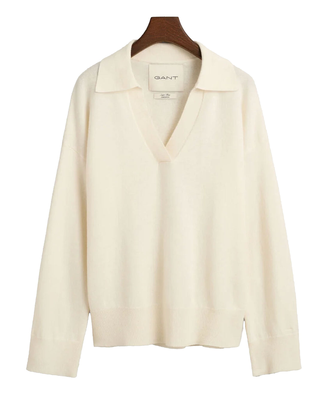 Superfine Lambswool Rugger - Cream