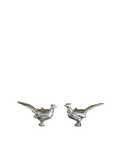 Pheasant Cufflinks - Silver