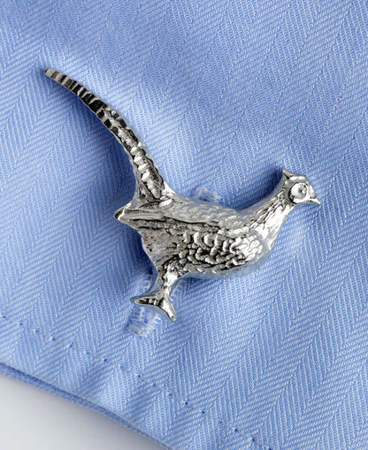 Pheasant Cufflinks - Silver