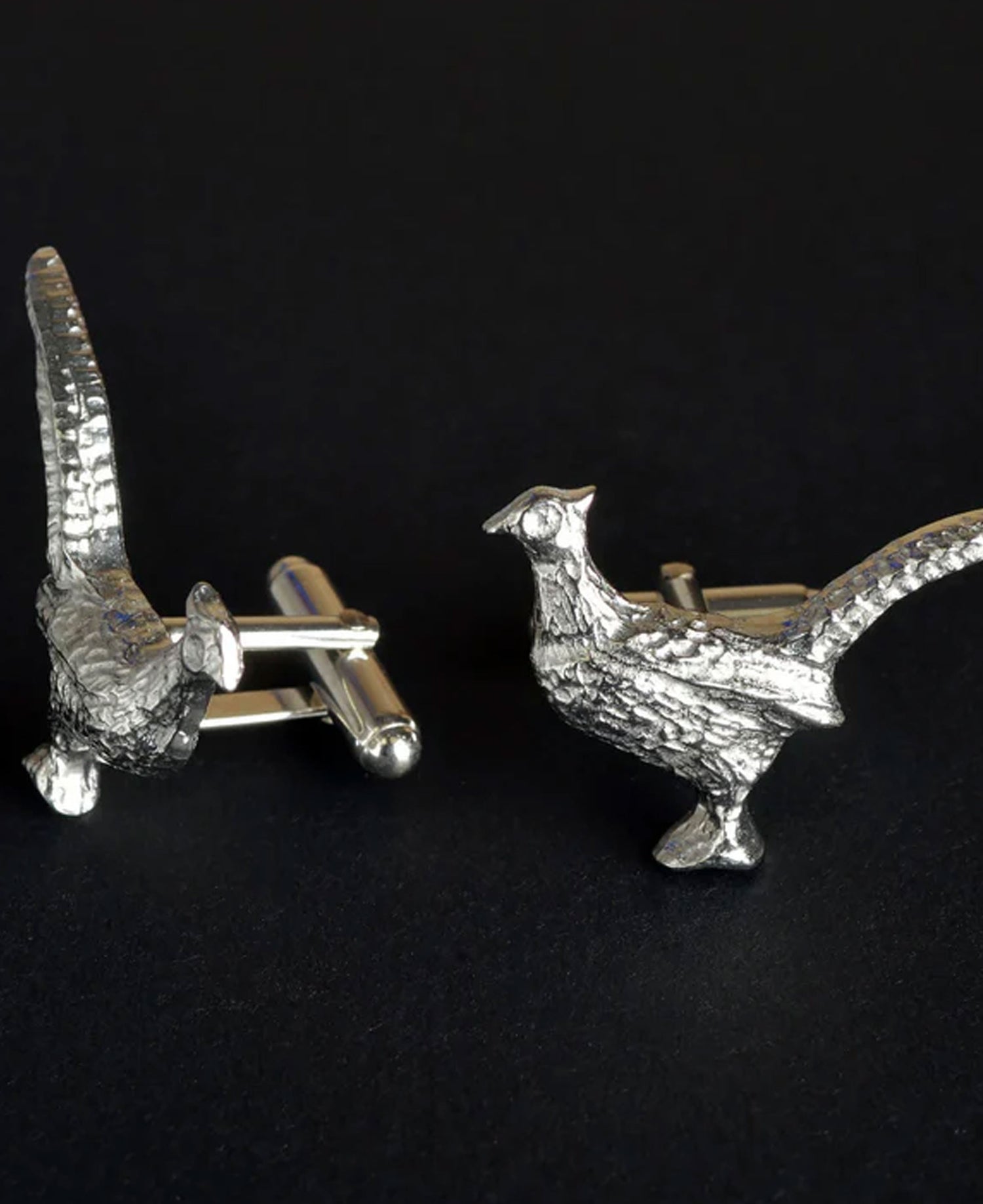 Pheasant Cufflinks - Silver