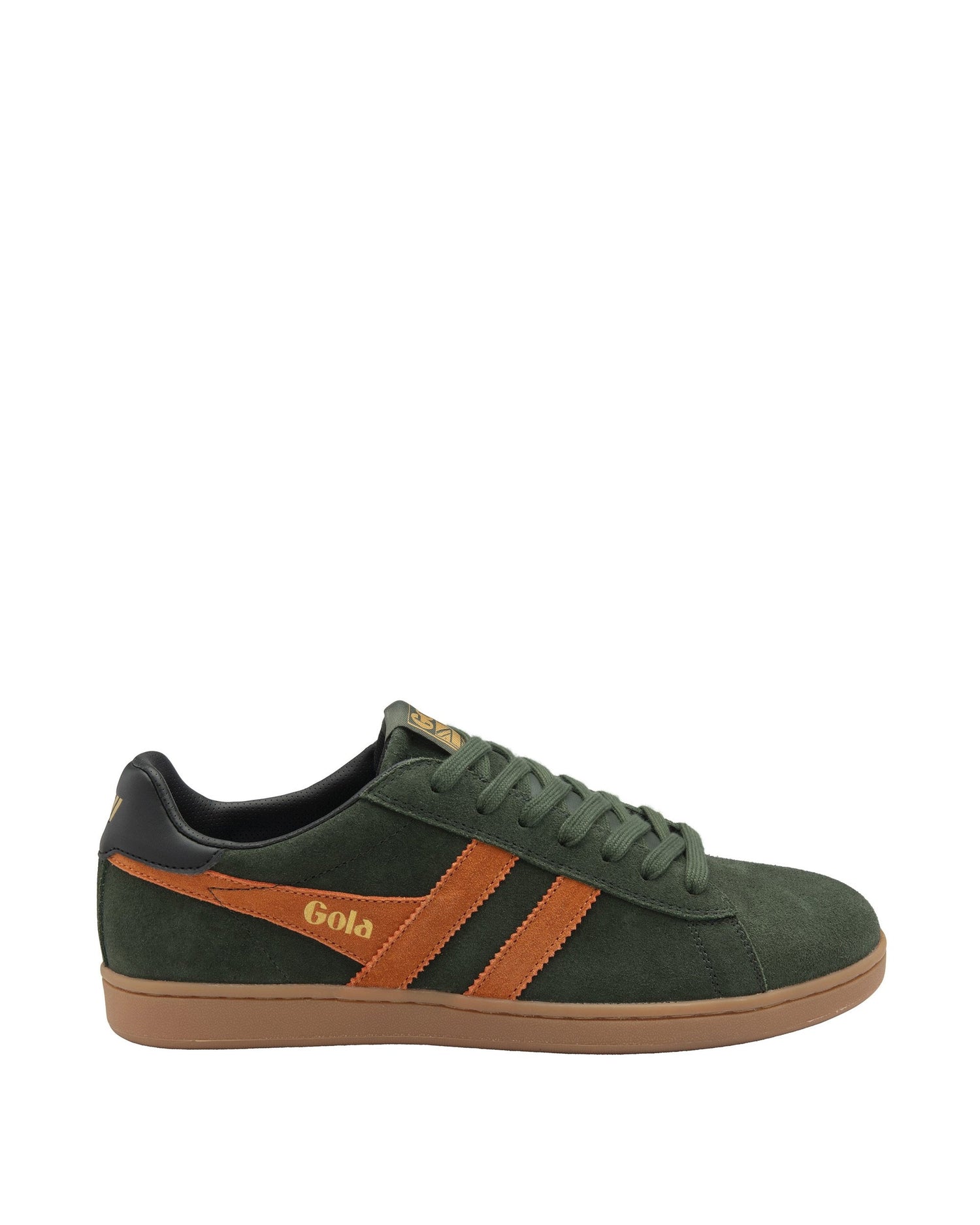 Equipe II Suede Trainer - Dark Khaki/Moody Orange/Black