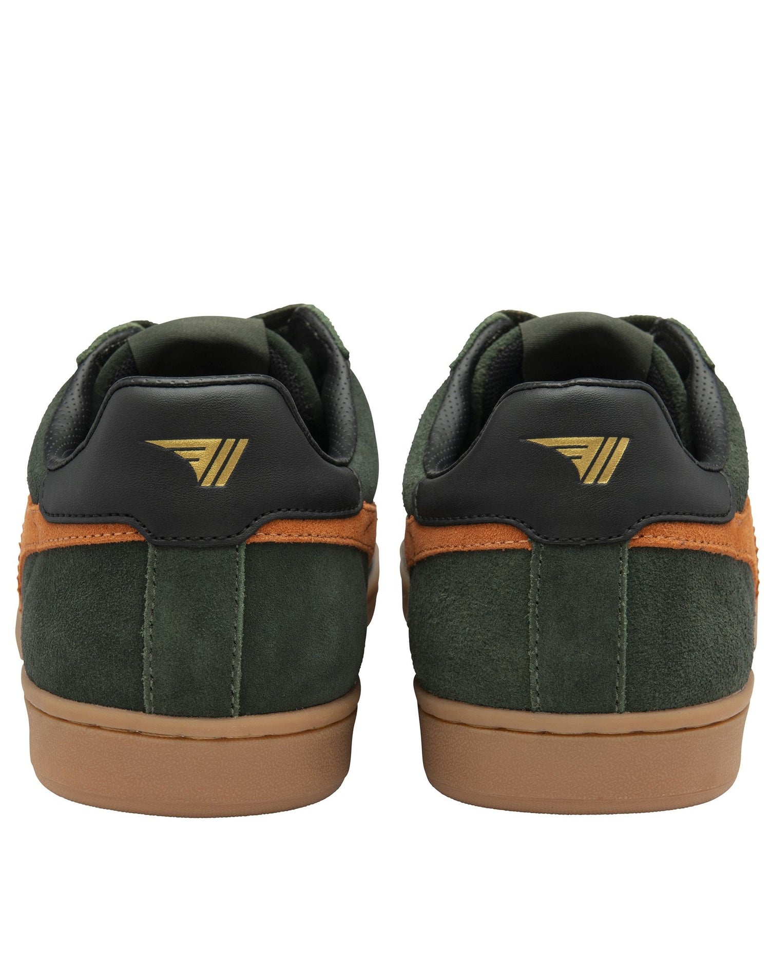 Equipe II Suede Trainer - Dark Khaki/Moody Orange/Black