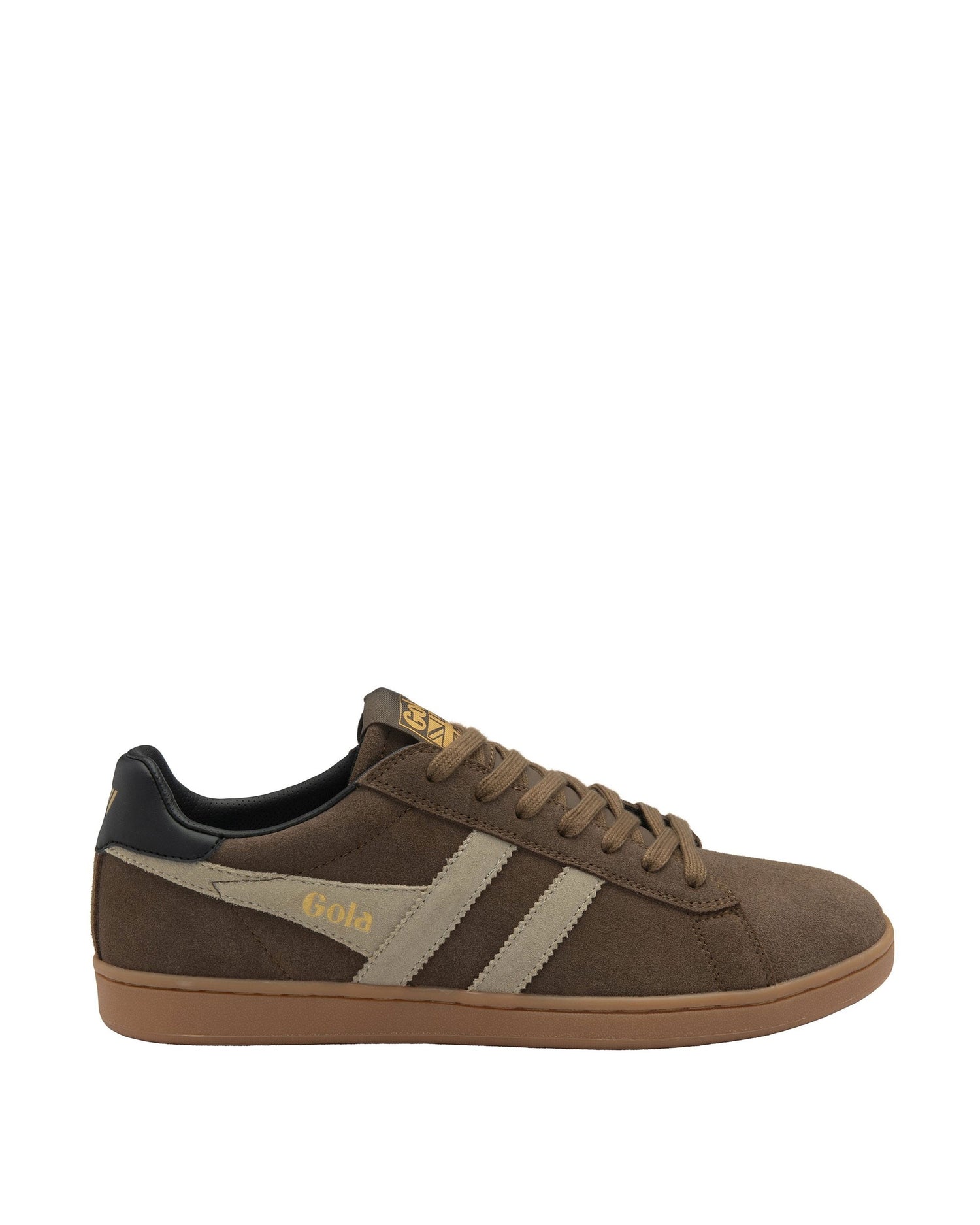 Equipe II Suede Trainer - Otter/Bone/Black