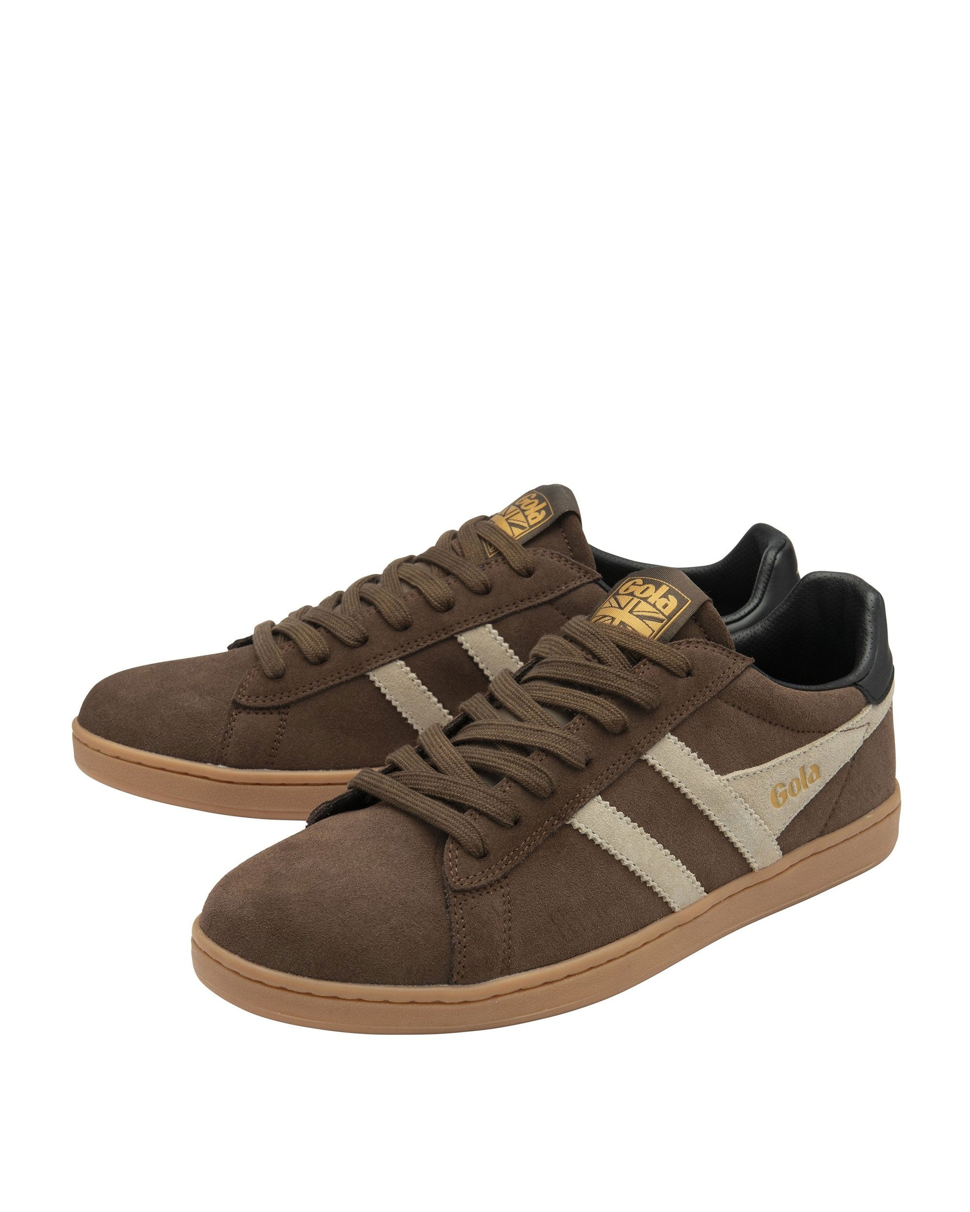 Equipe II Suede Trainer - Otter/Bone/Black
