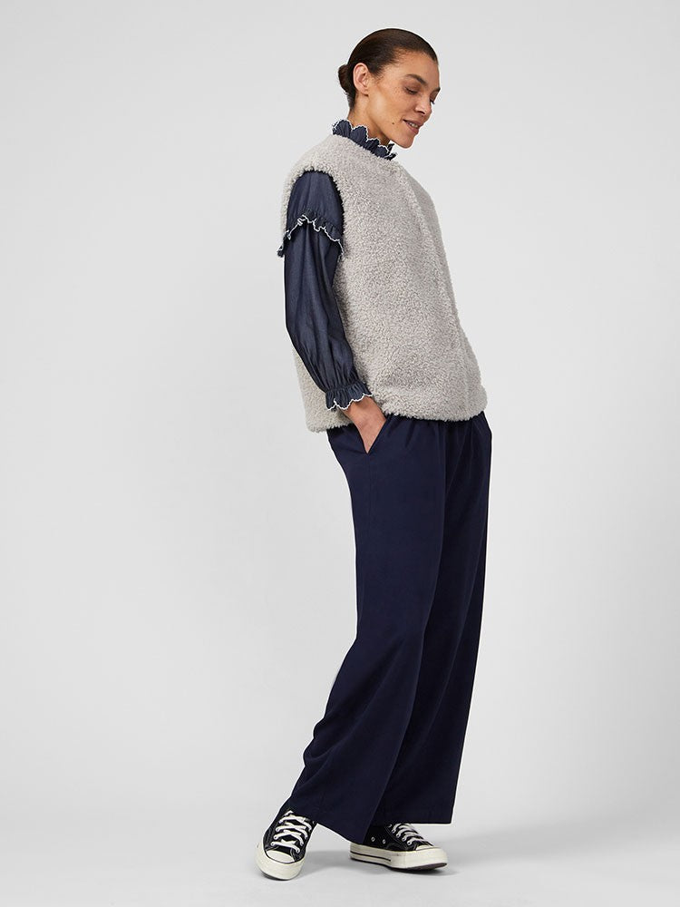 Winter Fluffy Gilet - Dark Fog