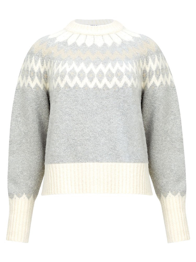 Winter Pattern Knit - Grey Multi