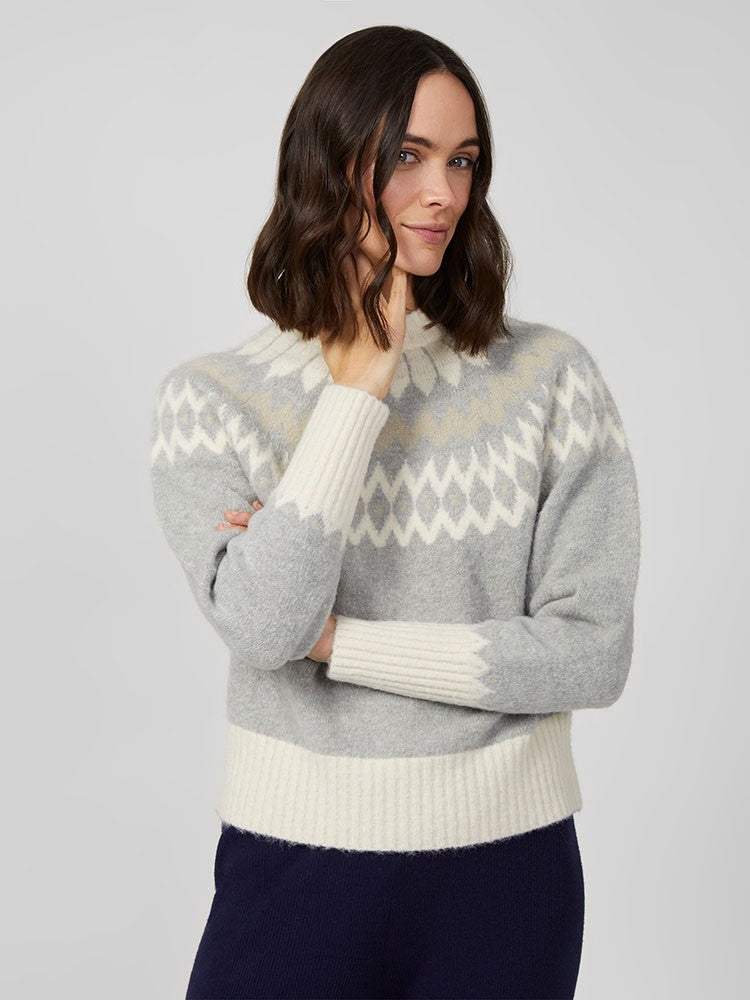 Winter Pattern Knit - Grey Multi