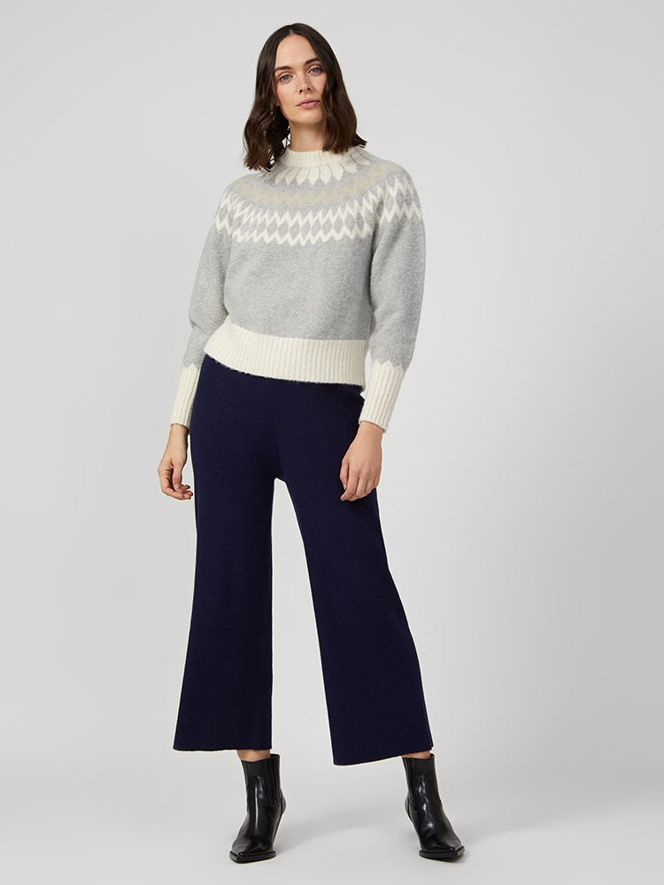 Winter Pattern Knit - Grey Multi