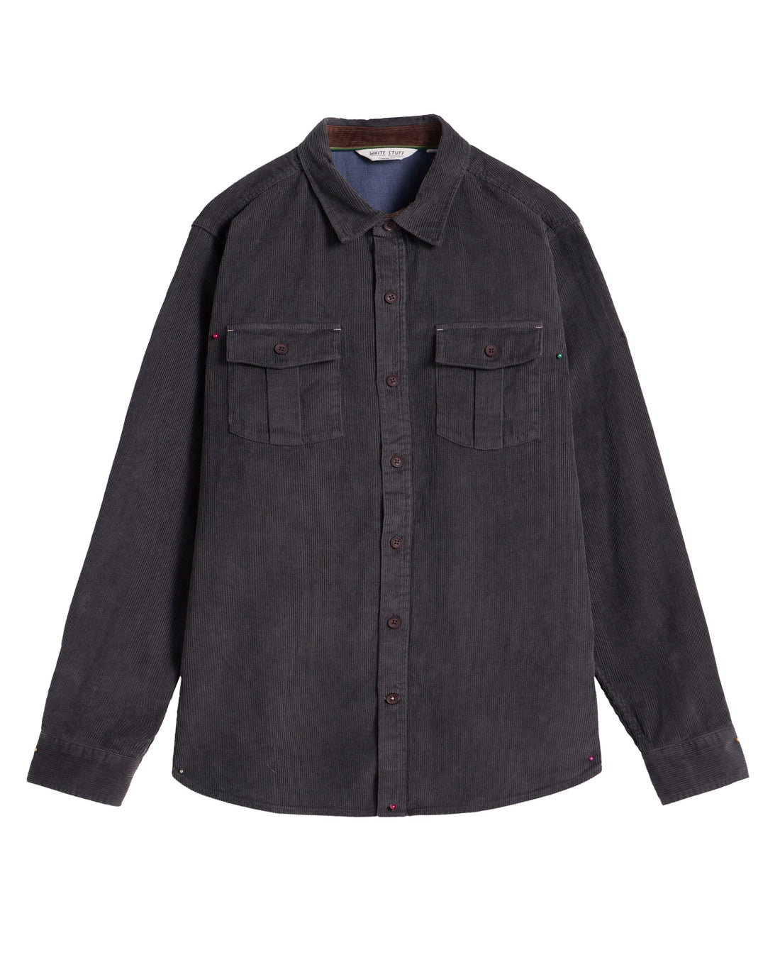 Griffin Cord Shirt - Dark Grey