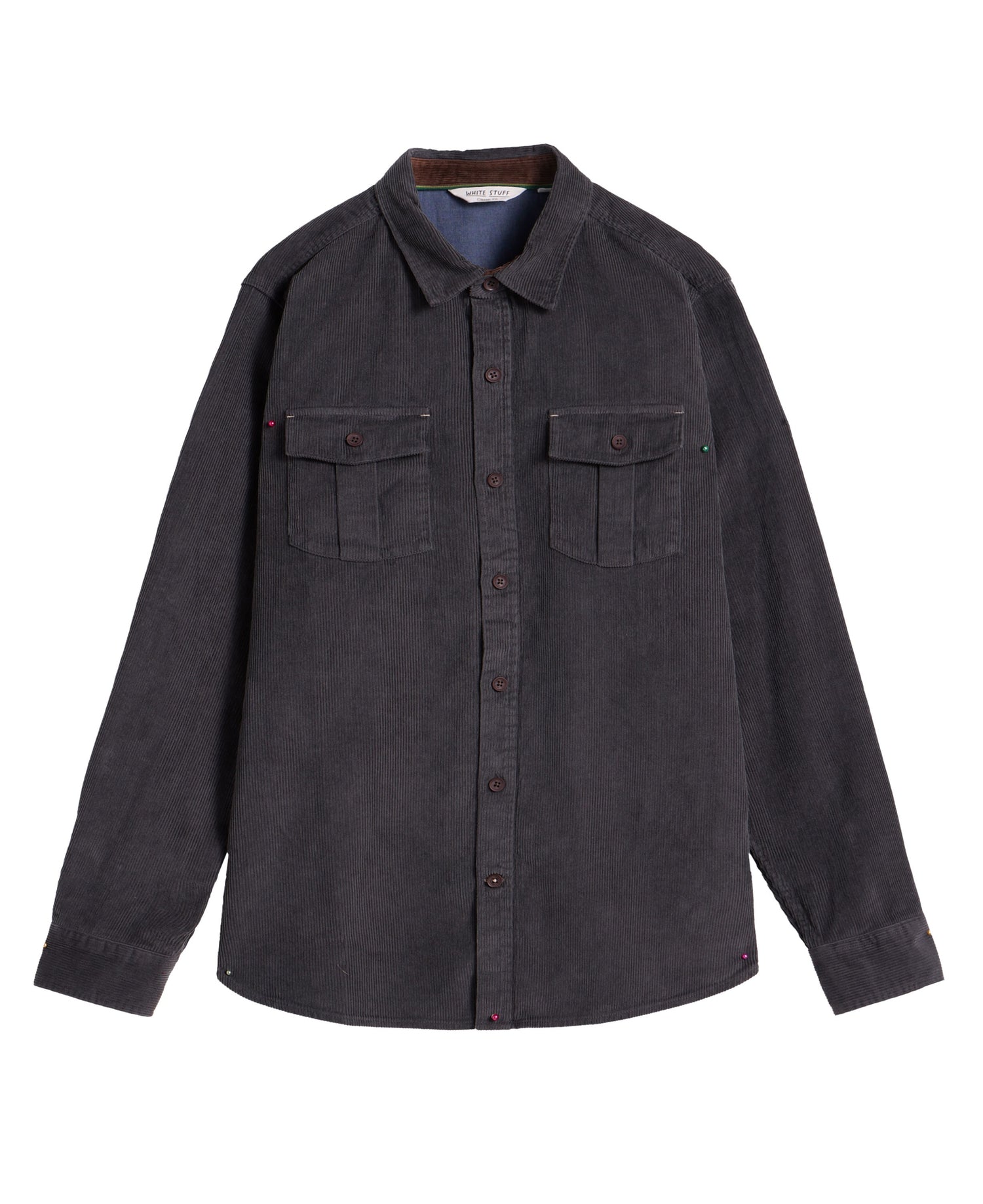 Griffin Cord Shirt - Dark Grey