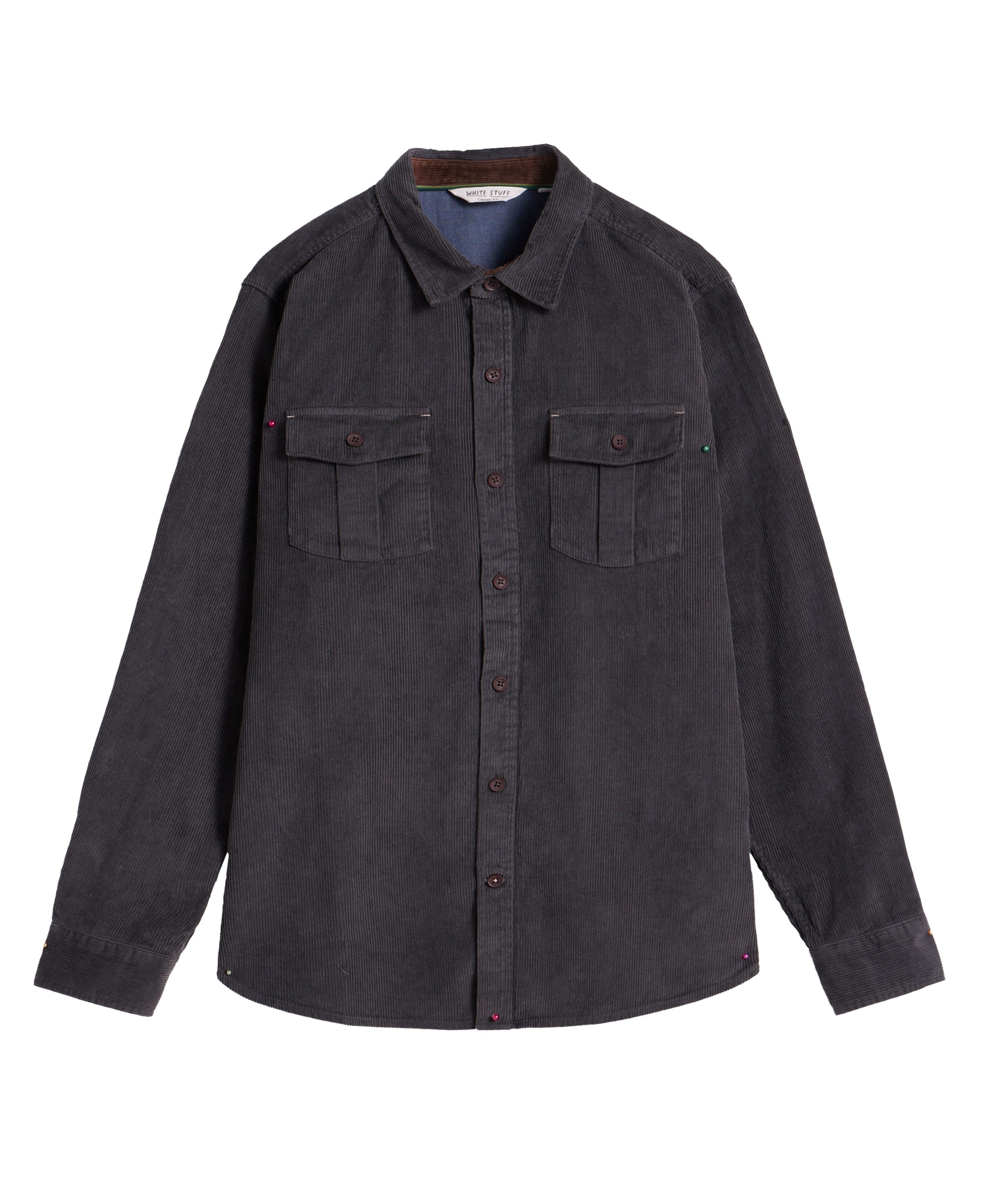Griffin Cord Shirt - Dark Grey