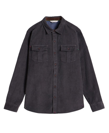 Griffin Cord Shirt - Dark Grey