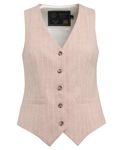 Hampton Waistcoat - Pink Chalk Pinstripe