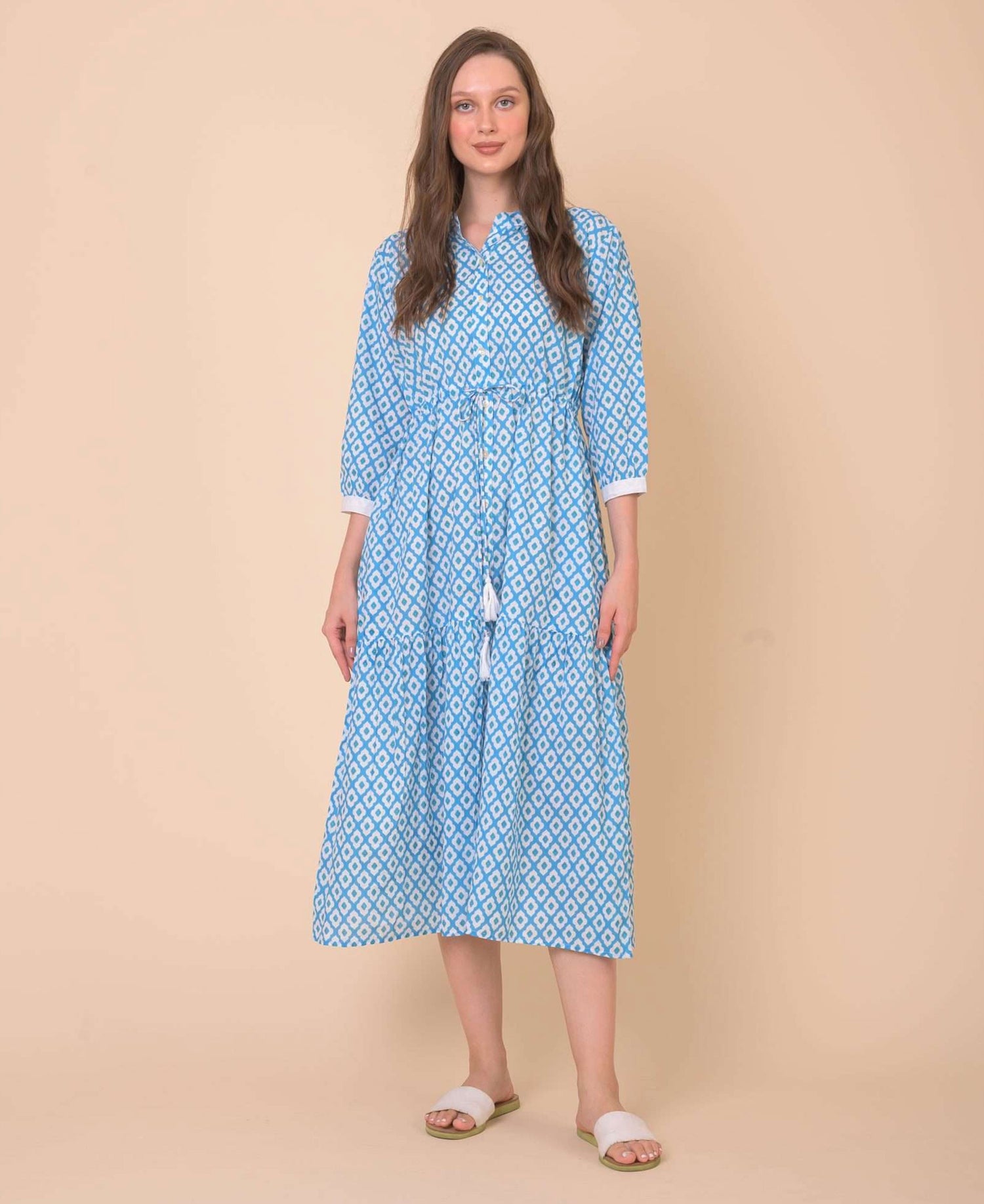 Tuscany Dress - Habibi Blue