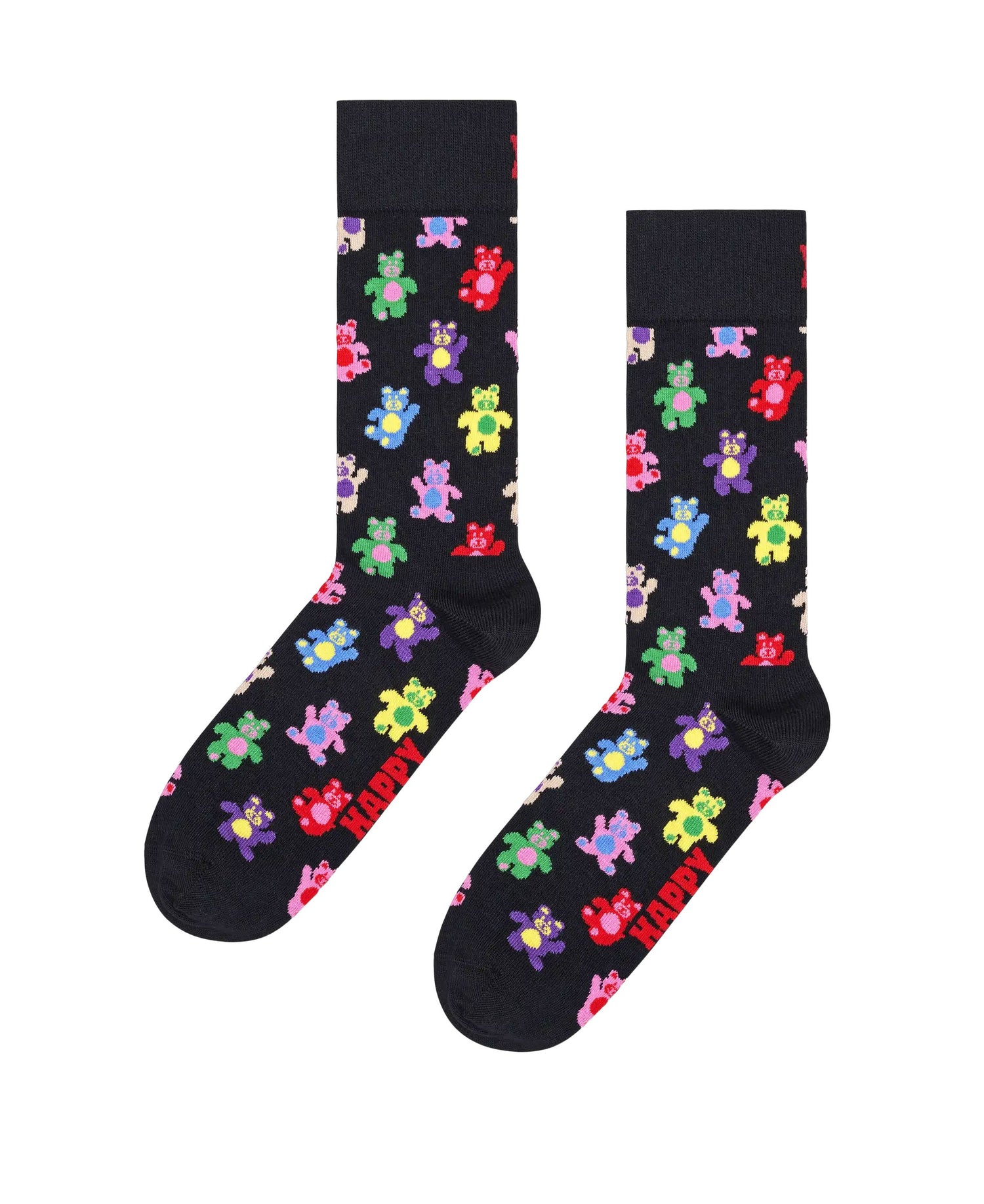 Teddy Bear Socks - Black