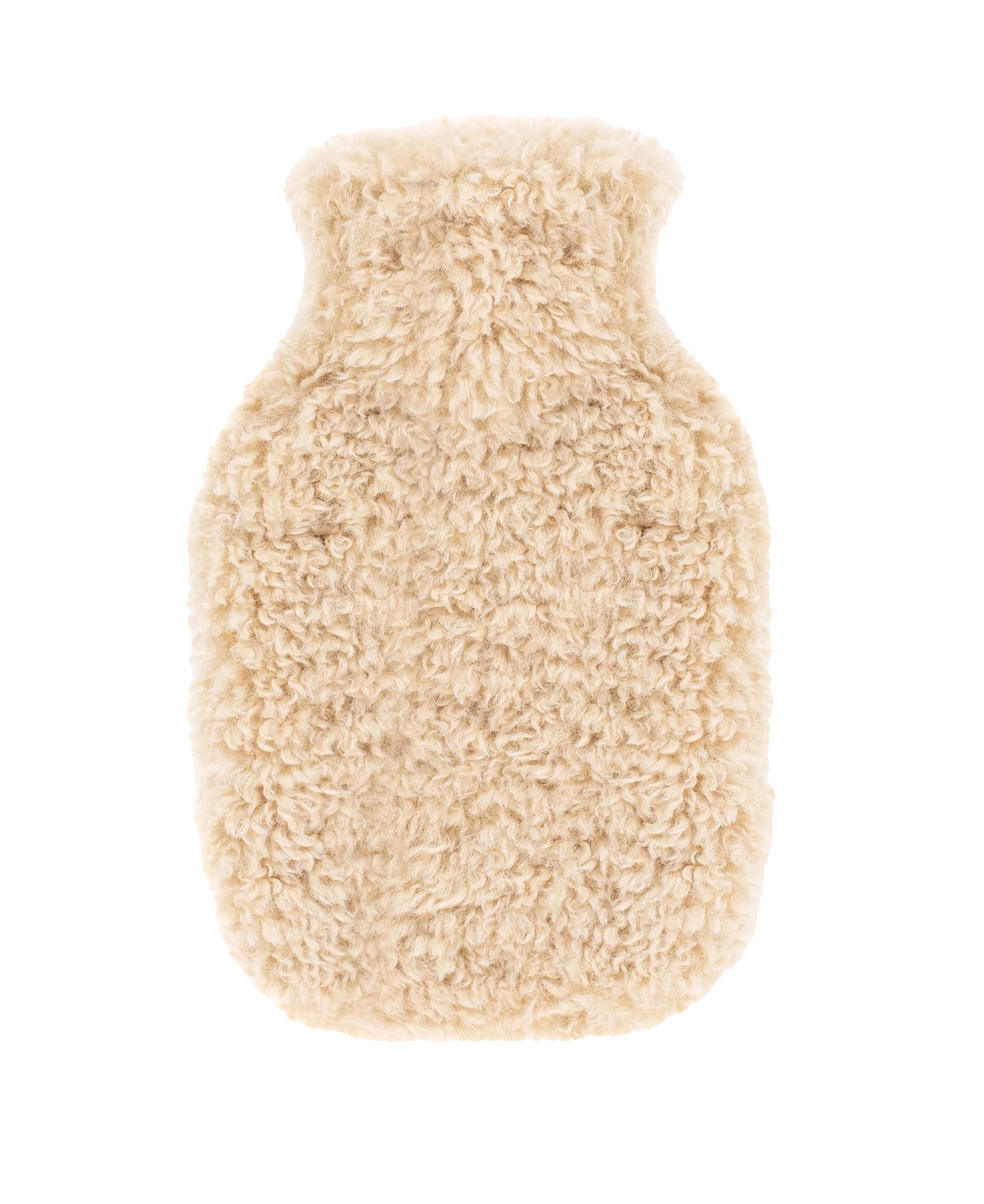 Hot Water Bottle - Cream Faux Sheepskin