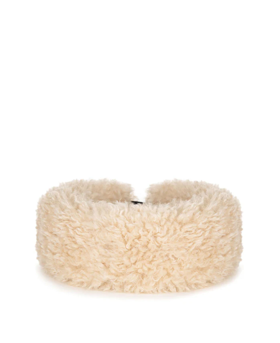 Huff Headband - Cream Faux Sheepskin