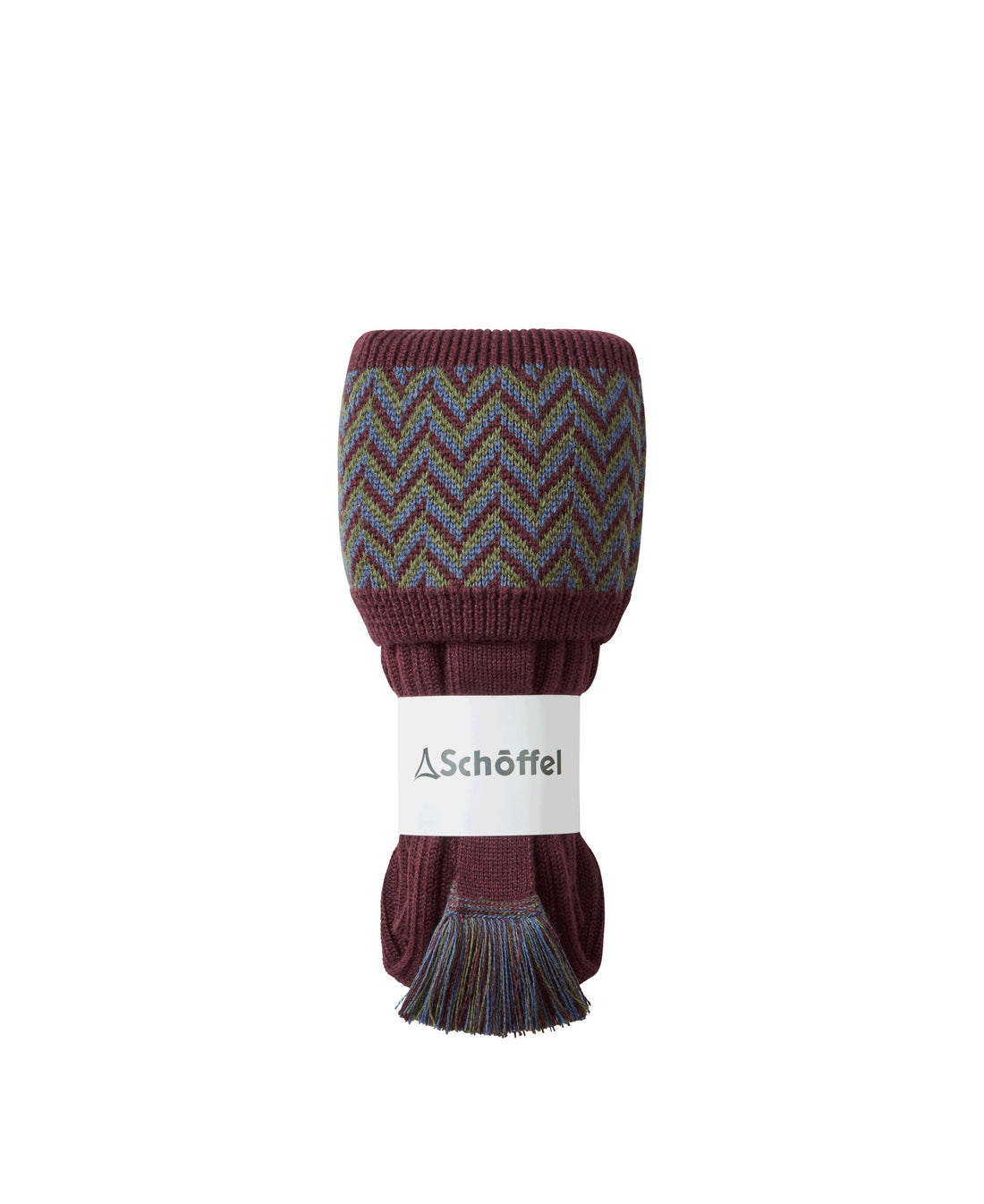 Herringbone Sock - Wine