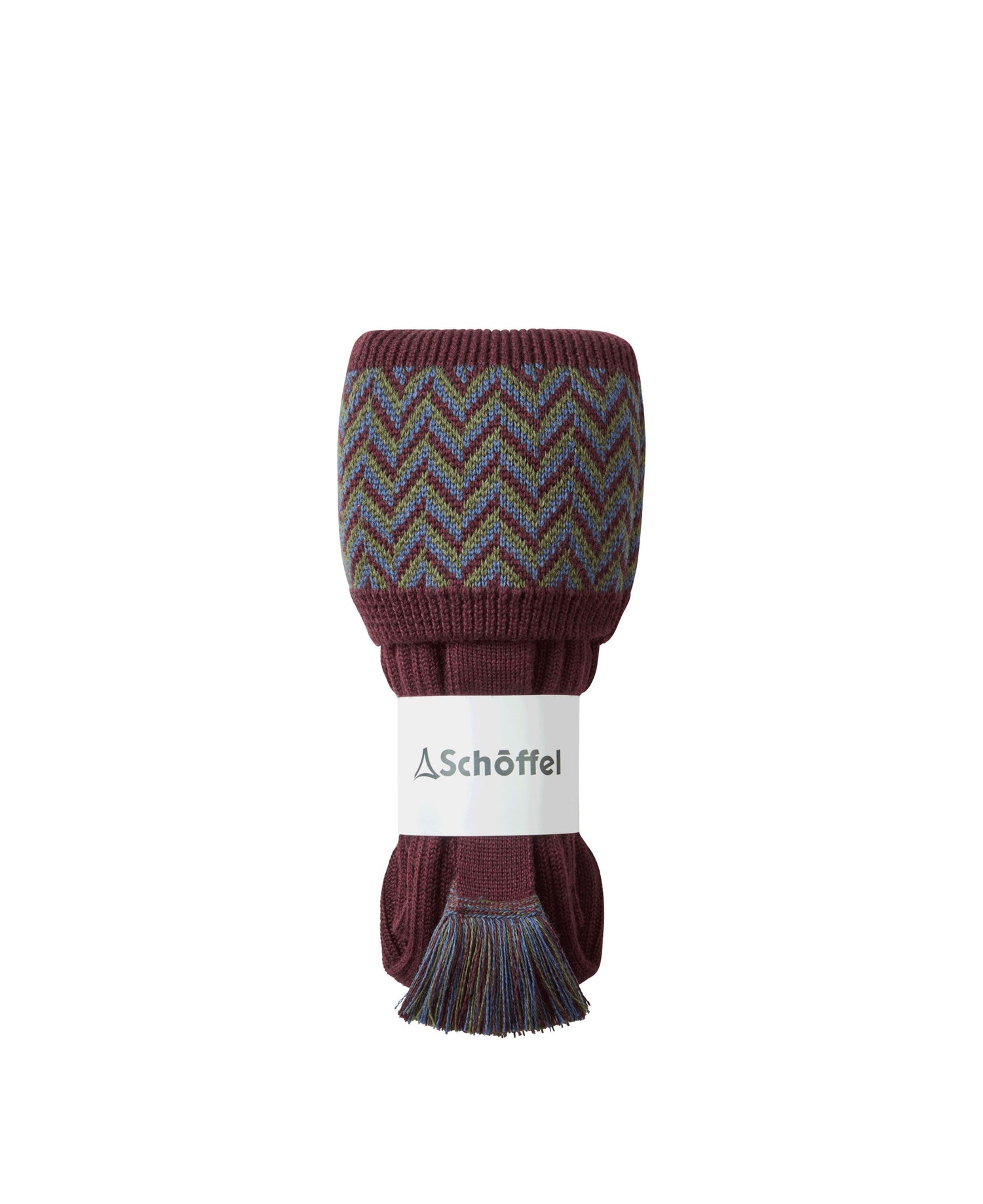 Herringbone Sock - Wine