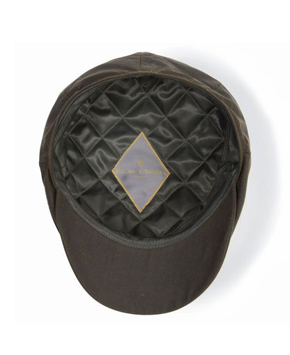 Hengrave Wax Baker Boy Cap - Olive