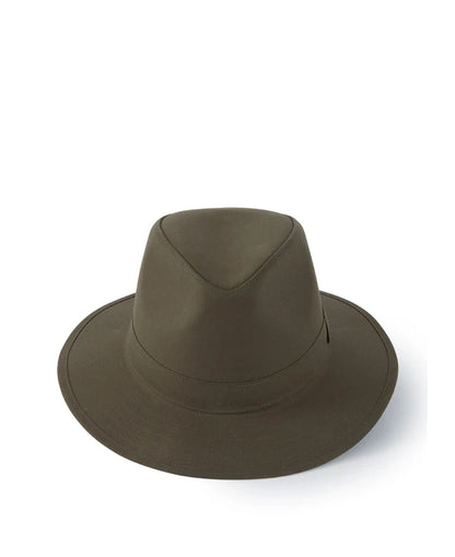 Darsham Wax Fedora - Olive Green