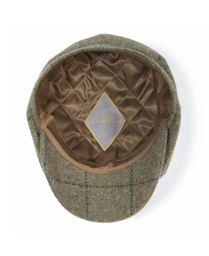 Felsham Tweed Baker Boy Cap - Green