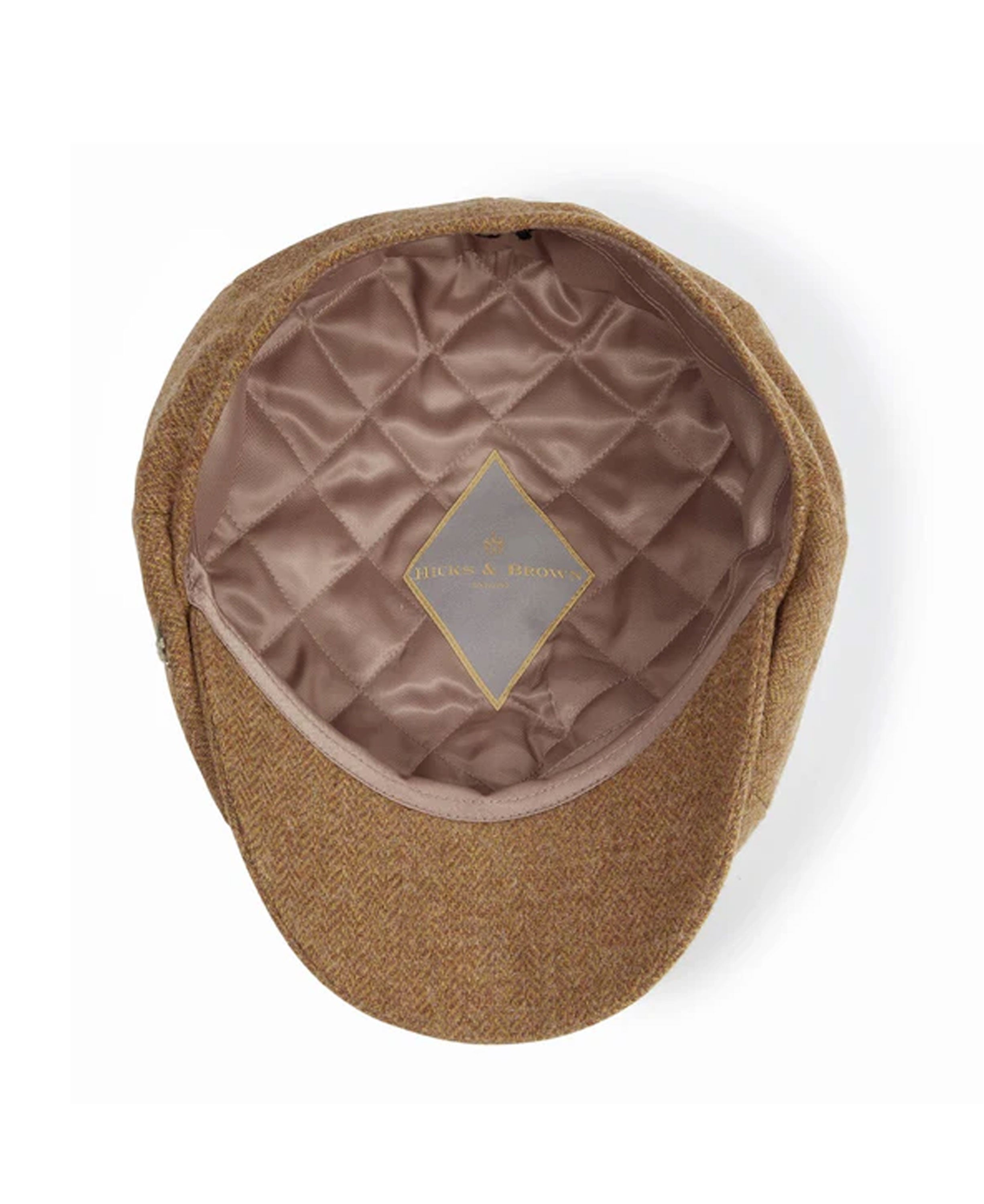 Felsham Tweed Baker Boy Cap - Russet