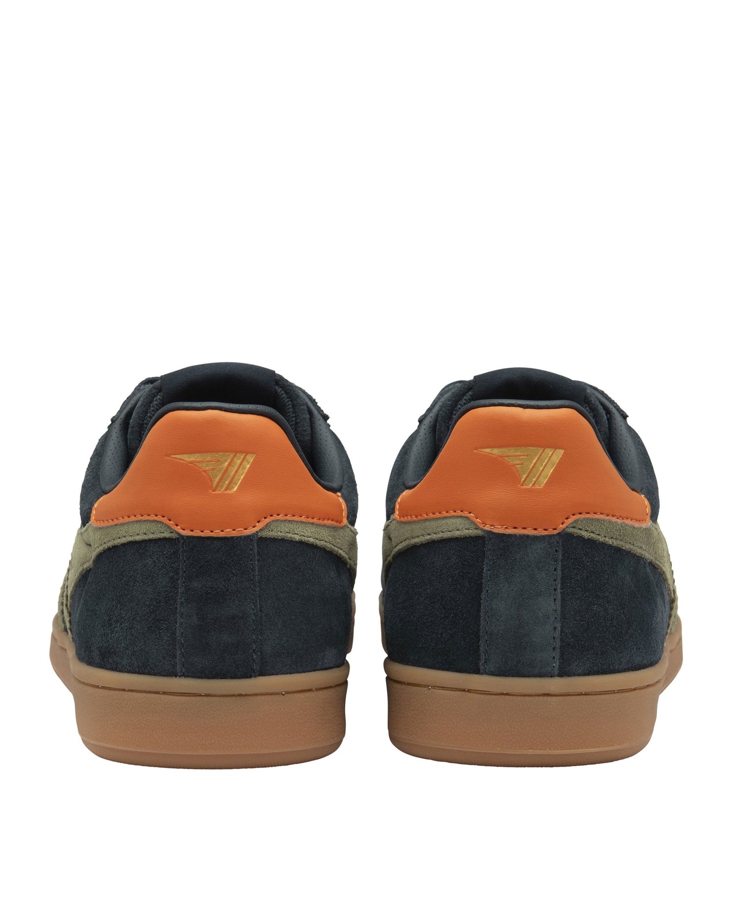 Equipe II Suede Trainers - Navy/Light Khaki/Moody Orange